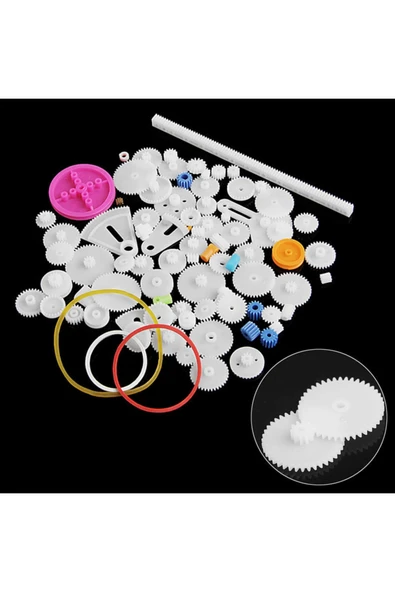 85 Parça Plastik Dişli Seti - Resim 3