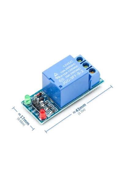 12V 1 Kanal Röle Modül ürün görseli 1
