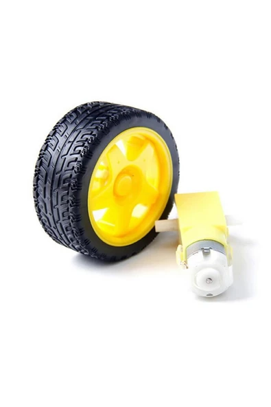Robot Tekerlek Motor Seti - Resim 8