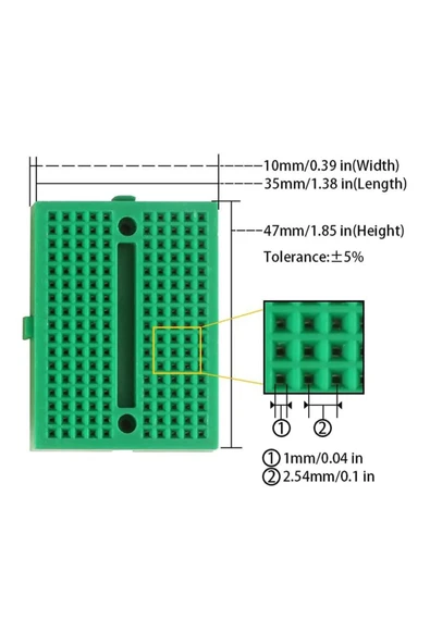 SYB-170 Mini Breadboard - Resim 2