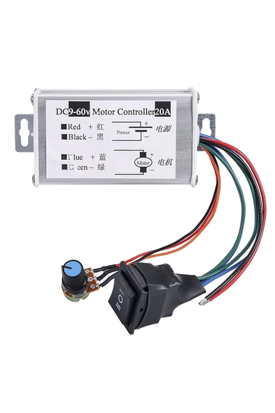 20A 60V DC Motor Sürücü Yön Anahtarlı - Resim 4