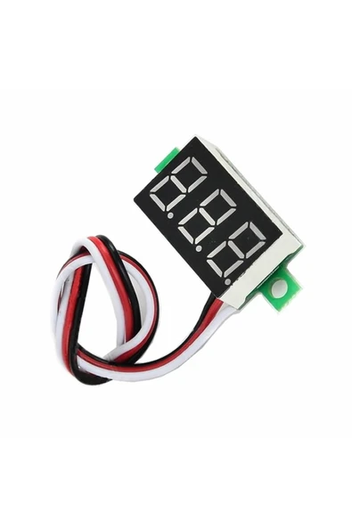 0.36 Kırmızı 0-30V Voltmetre - Resim 2