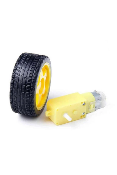 Robot Tekerlek Motor Seti - Resim 7