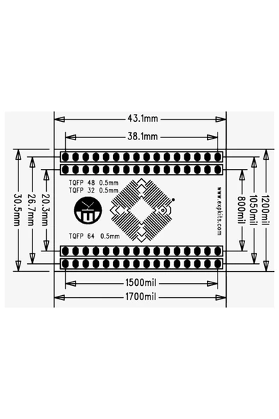 TQFP-1 PCB - Resim 8