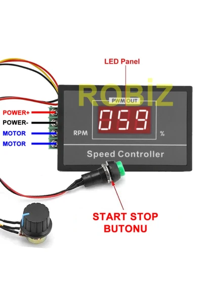 30A 60V DC Motor Sürücü ürün görseli 1