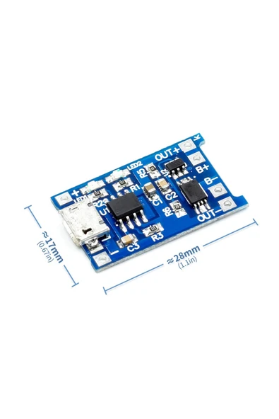 TP4056 Modül Micro Usb - Resim 5