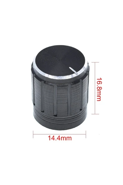 6mm Alüminyum Pot Başlığı - Resim 2