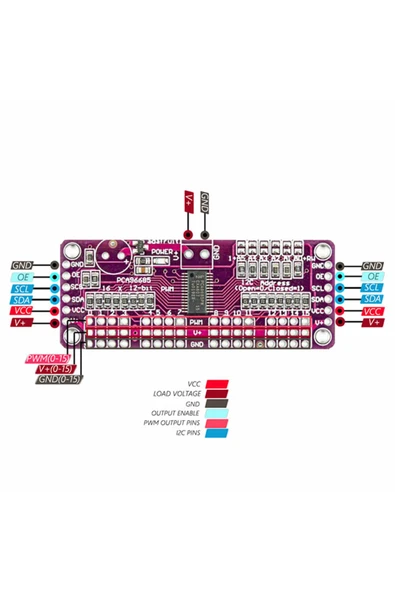 PCA9685 Modül - Resim 6