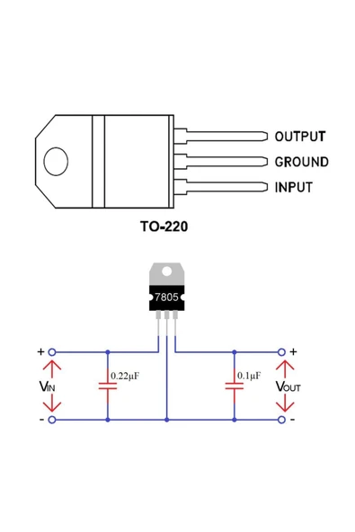 L7805CV TO-220 - Resim 5