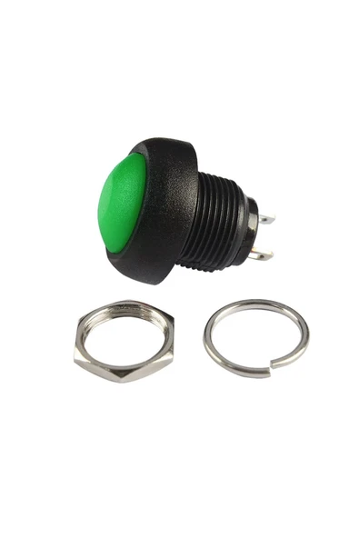 12mm PBS-33B Push Buton Yeşil - Resim 4