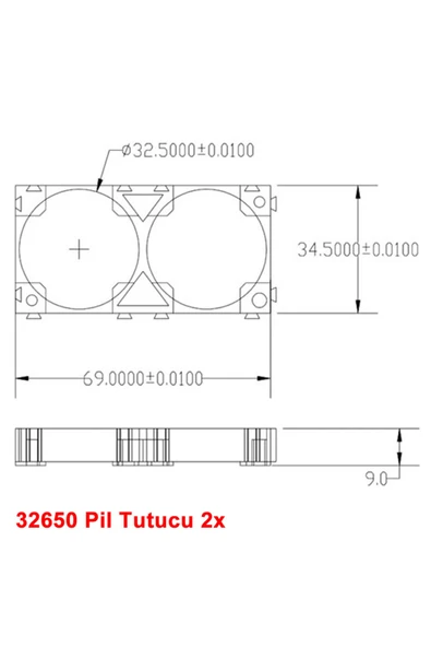 32650 Pil Tutucu 2x - Resim 5