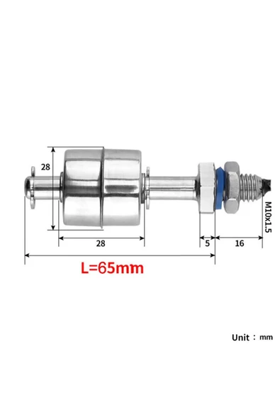 Metal Su Seviye Sensörü 65mm - Resim 5