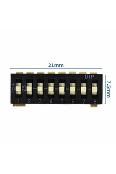 Tristate 8li Dip Switch ürün görseli 1