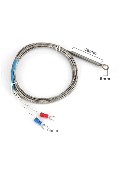 K Type Thermocouple 100cm Montaj Delikli - Resim 8