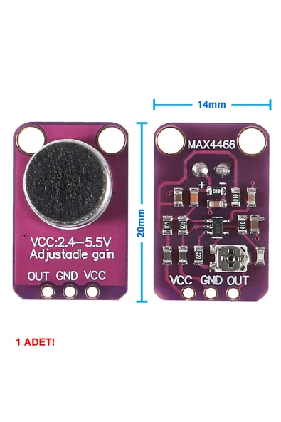 MAX4466 Mikrofon Modülü ürün görseli 1