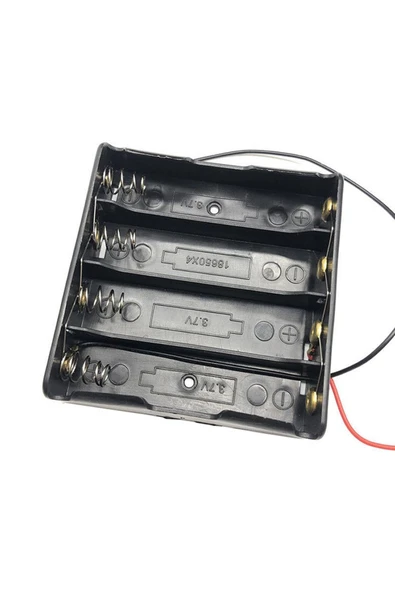 18650 2 Tel 4lü Pil Kutusu Paralel - Resim 3