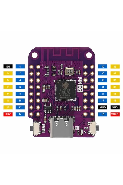 ESP32 S2 Mini ürün görseli 1