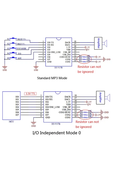 XY-V17B MP3 Modül - Resim 5