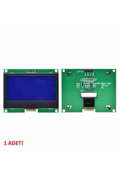 GM12864 I2C Glcd Mavi - Resim 4