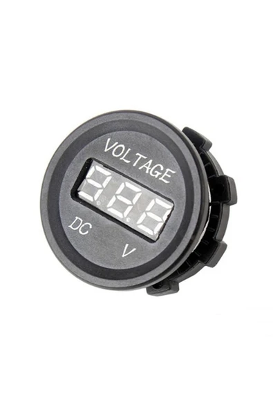 DC Voltmetre 48V Yuvarlak - Resim 7