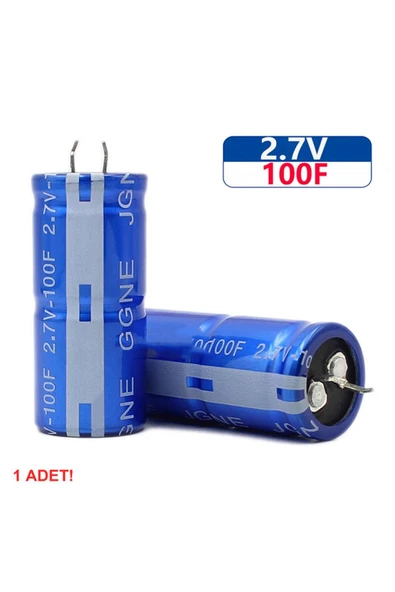 2.7V 100F Süper Kapasitör 22x45mm - Resim 3