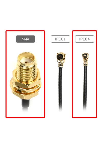 10cm Sma Dişi Ipex4 Rf Kablo - Resim 3