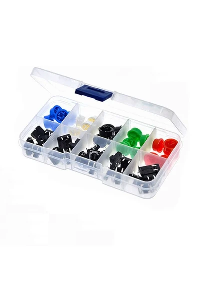12x12mm Tact Buton Set 25 Adet - Resim 4
