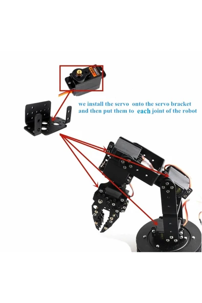Servo Bracket Montaj Parçası - Resim 5