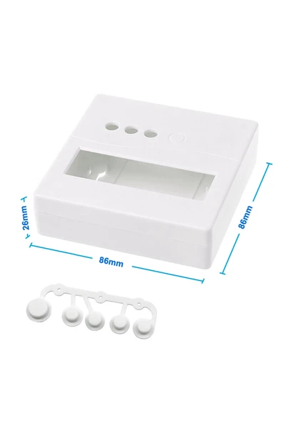 Plastik Proje Kutusu 86x86mm ürün görseli 1