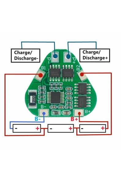 3S 8A BMS V2 - Resim 2