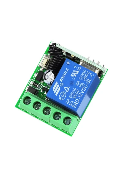 433Mhz 1 Kanal Röle 12V AK-RK01SY ürün görseli 1