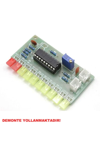 LM3915 10 Led Vumetre Kit - Resim 6