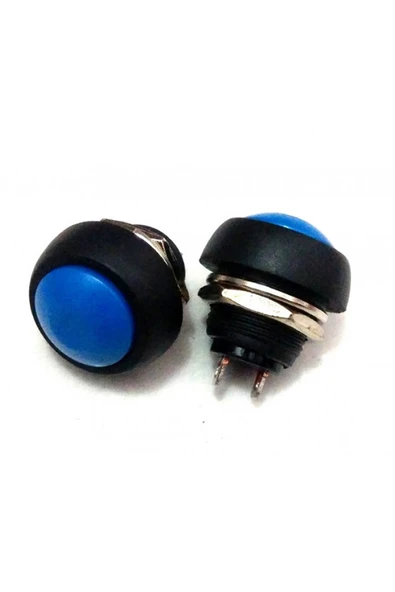 12mm PBS-33B Push Buton Mavi - Resim 4