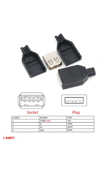 Kutulu Usb Type A Dişi Soket - Resim 5