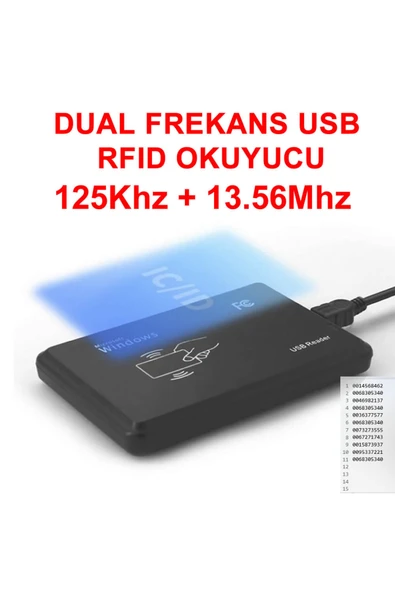 Dual Frekans Usb Rfid Okuyucu - Resim 2