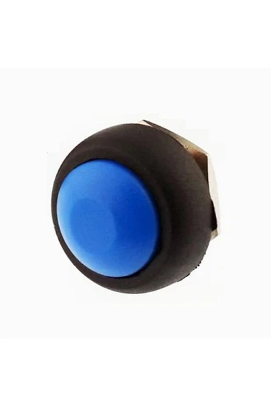 12mm PBS-33B Push Buton Mavi - Resim 3