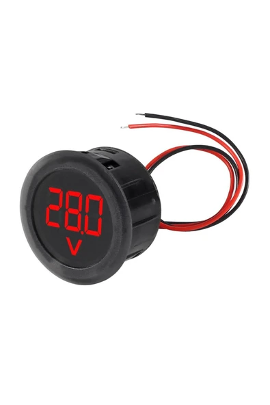 DC Voltmetre 4-100V Yuvarlak ürün görseli 1