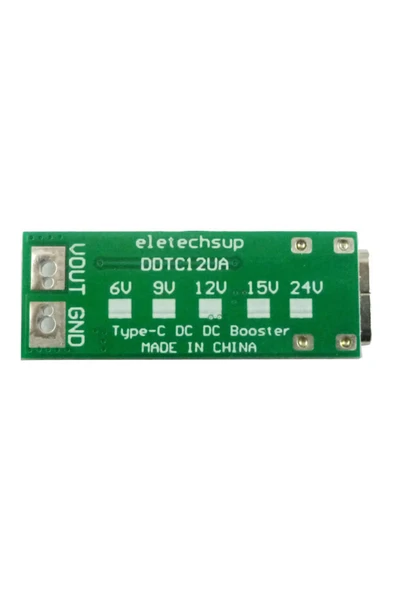 Type-C USB to 12V Boost Modül - Resim 8