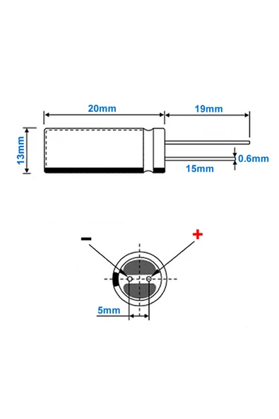 4V 220F Süper Kap 13x20 LIB1320Q4R0227 - Resim 7