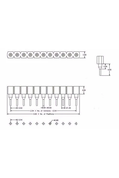 1x40 Pin Precision Dişi Header - Resim 8