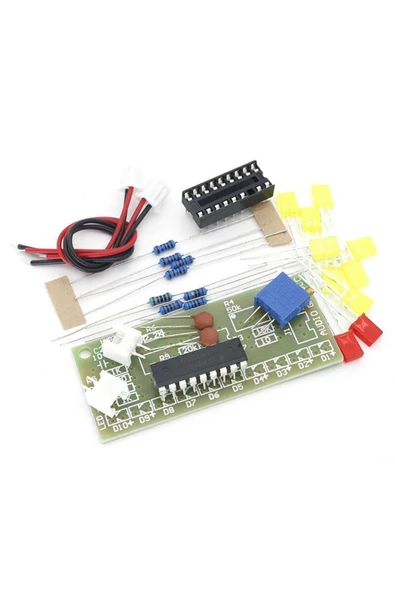 LM3915 10 Led Vumetre Kit - Resim 4