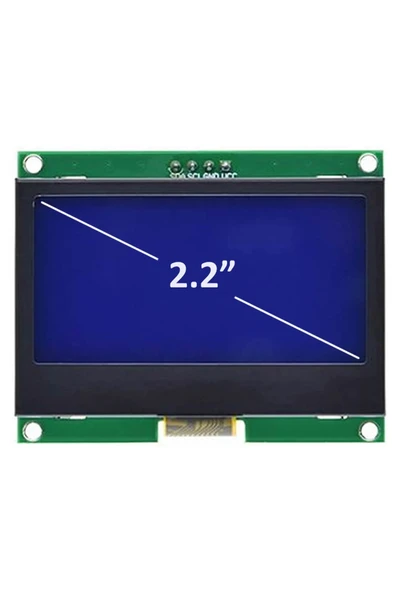 GM12864 I2C Glcd Mavi - Resim 2