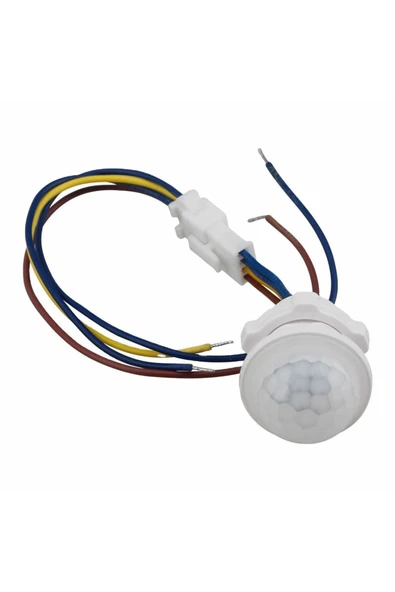 220V PIR Hareket Sensörü 25cm Kablolu - Resim 2