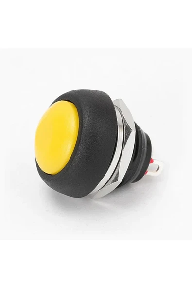 12mm PBS-33B Push Buton Sarı - Resim 4