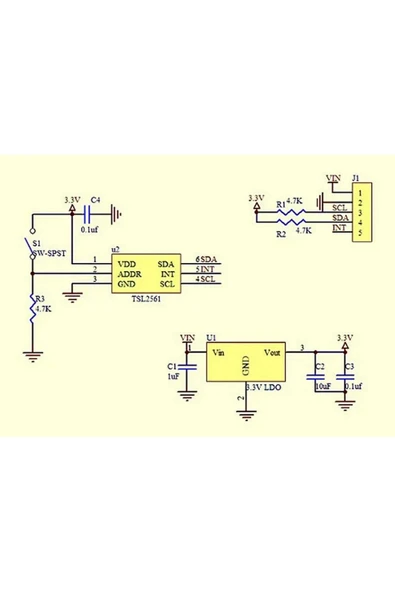 GY-2561 TSL2561 Sensör Modül - Resim 7