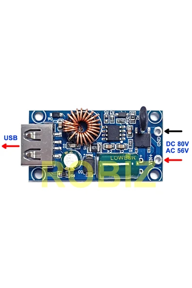 80V to 5V 2A Usb LX8520 - Resim 2