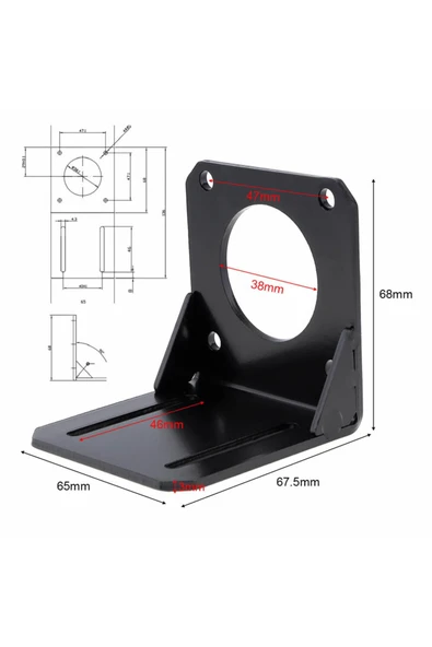 Nema 23 Bracket Montaj Parçası - Resim 2