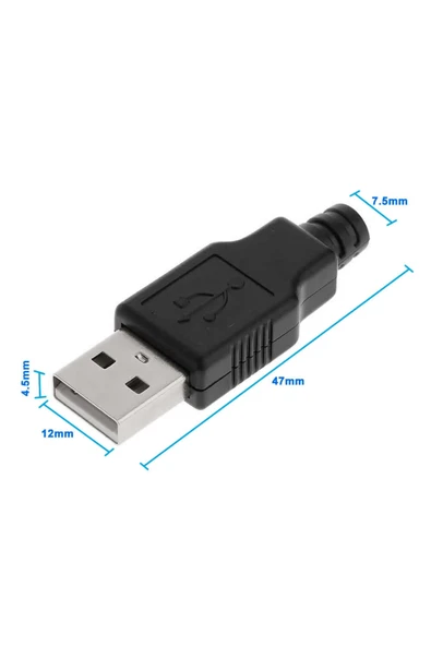 Kutulu Usb Type A Erkek Soket ürün görseli 1