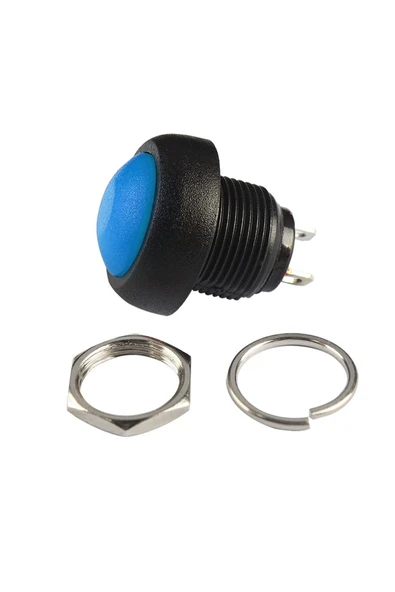 12mm PBS-33B Push Buton Mavi - Resim 5