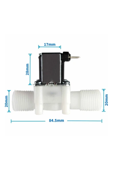Plastik Solenoid Valf DC 12V - Resim 8